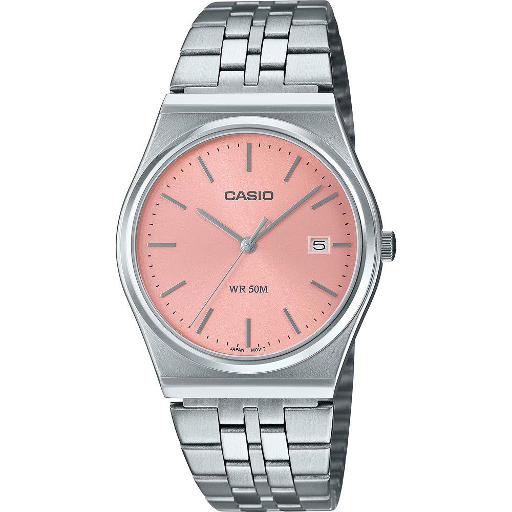 Casio-Uhr aus silbernem Stahl