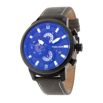 Police Gray Leather Watch