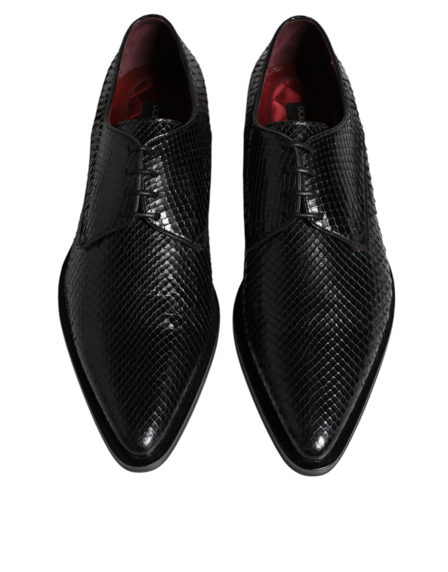 Dolce &amp; Gabbana – Derby-Schuhe aus schwarzem Leder für formelle Anlässe