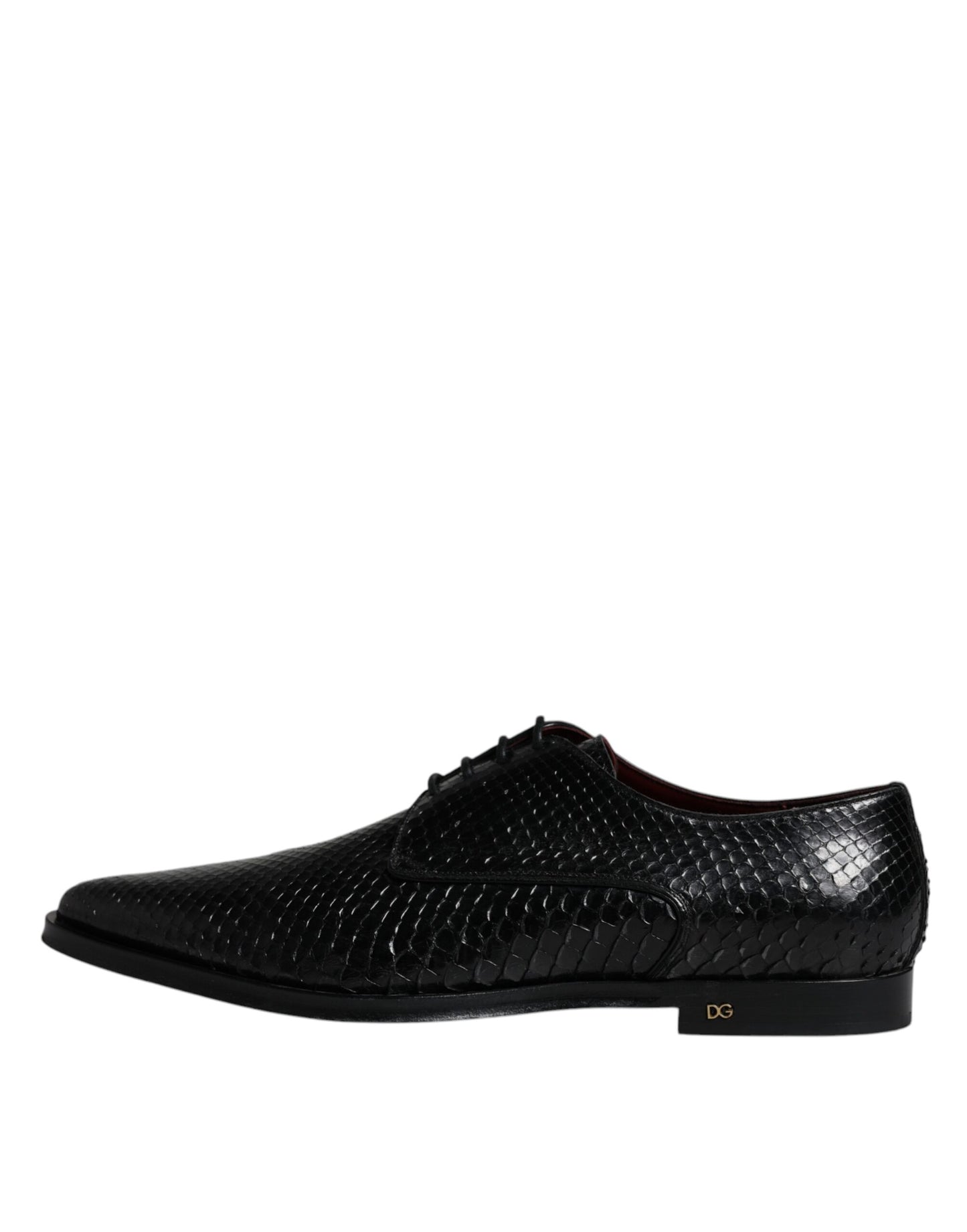 Dolce &amp; Gabbana – Derby-Schuhe aus schwarzem Leder für formelle Anlässe