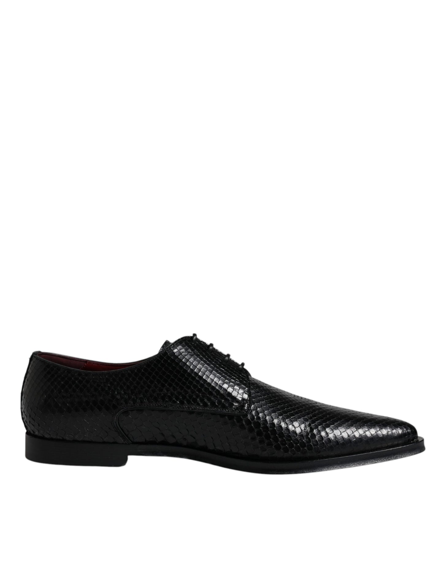 Dolce &amp; Gabbana – Derby-Schuhe aus schwarzem Leder für formelle Anlässe