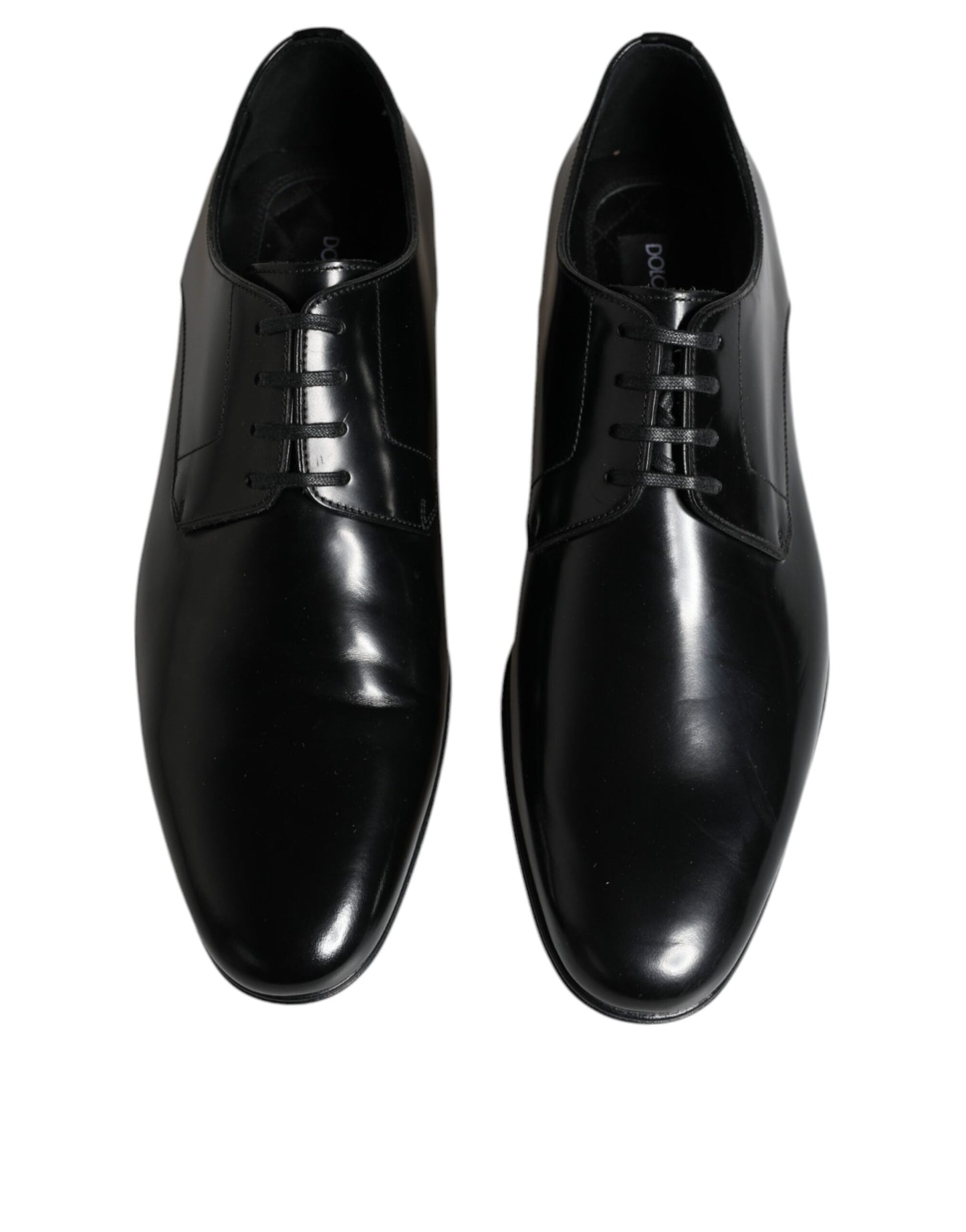 Dolce &amp; Gabbana – Derby-Schuhe aus schwarzem Leder für Herren