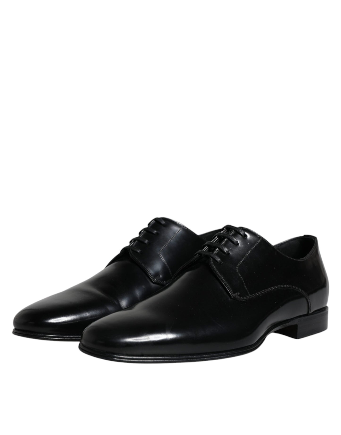 Dolce &amp; Gabbana – Derby-Schuhe aus schwarzem Leder für Herren