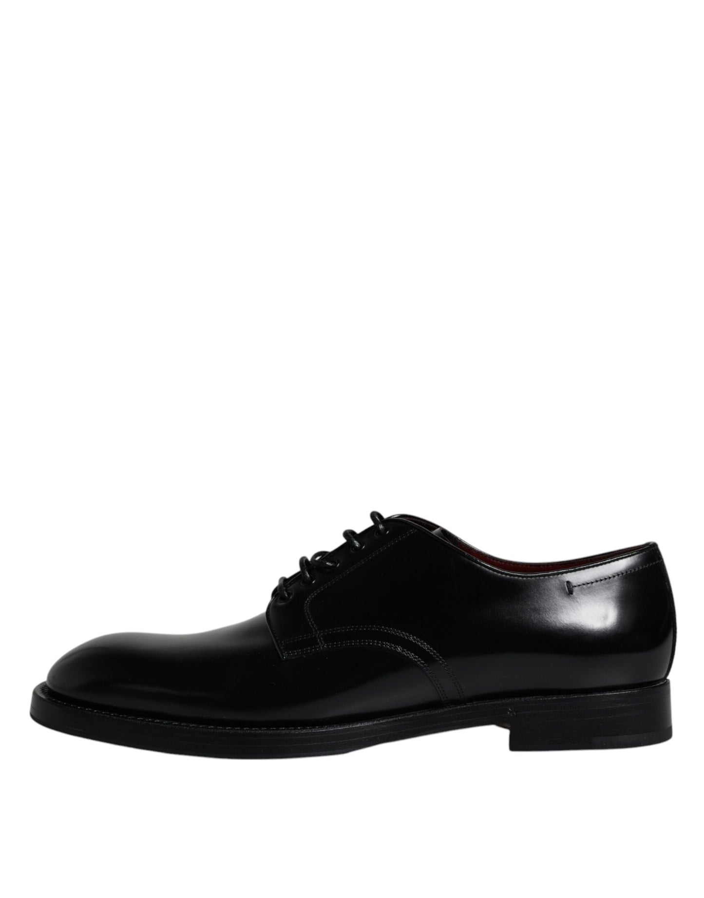 Dolce &amp; Gabbana – Derby-Schuhe aus schwarzem Leder für Herren