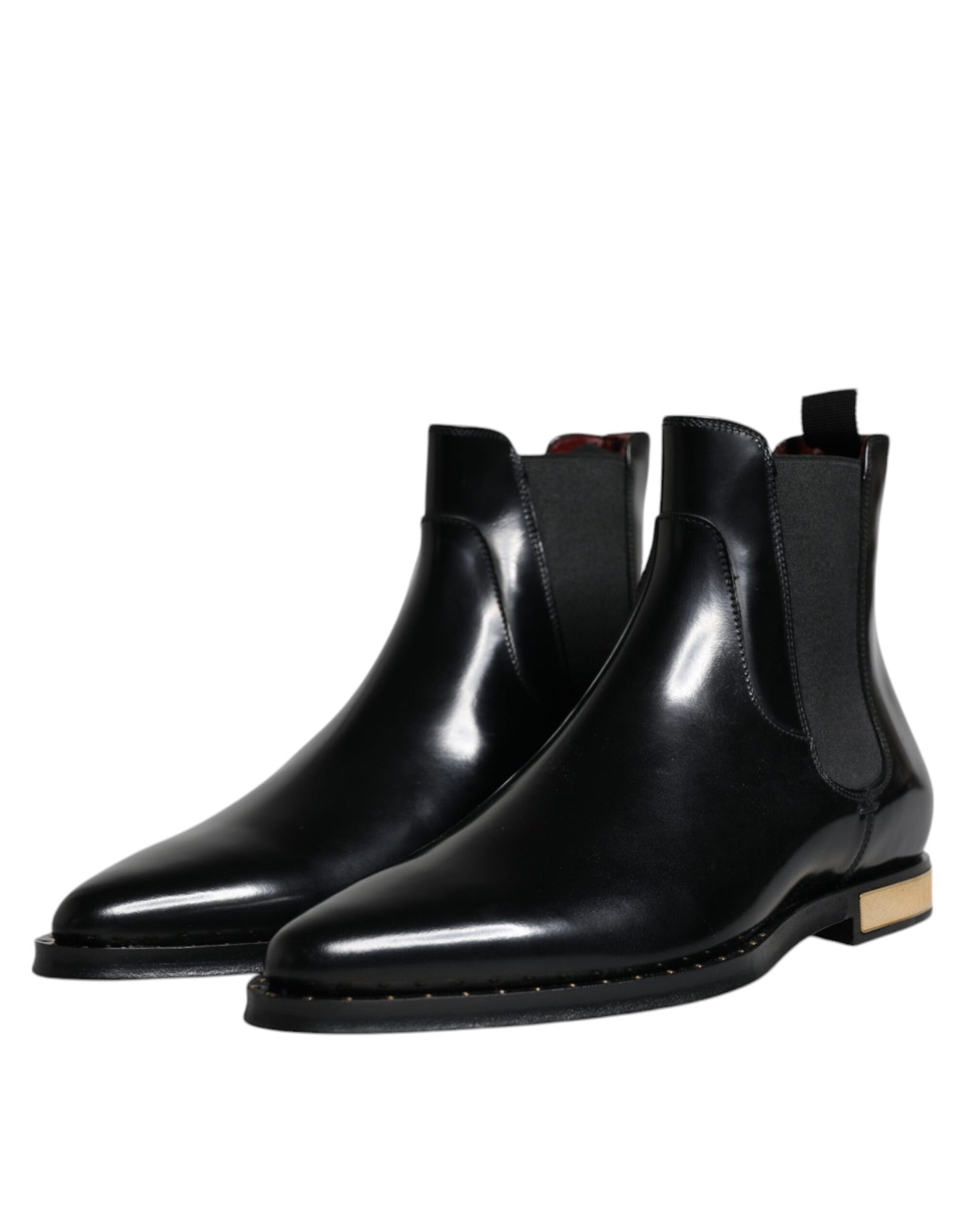 Dolce &amp; Gabbana – Chelsea-Stiefeletten aus schwarzem Leder