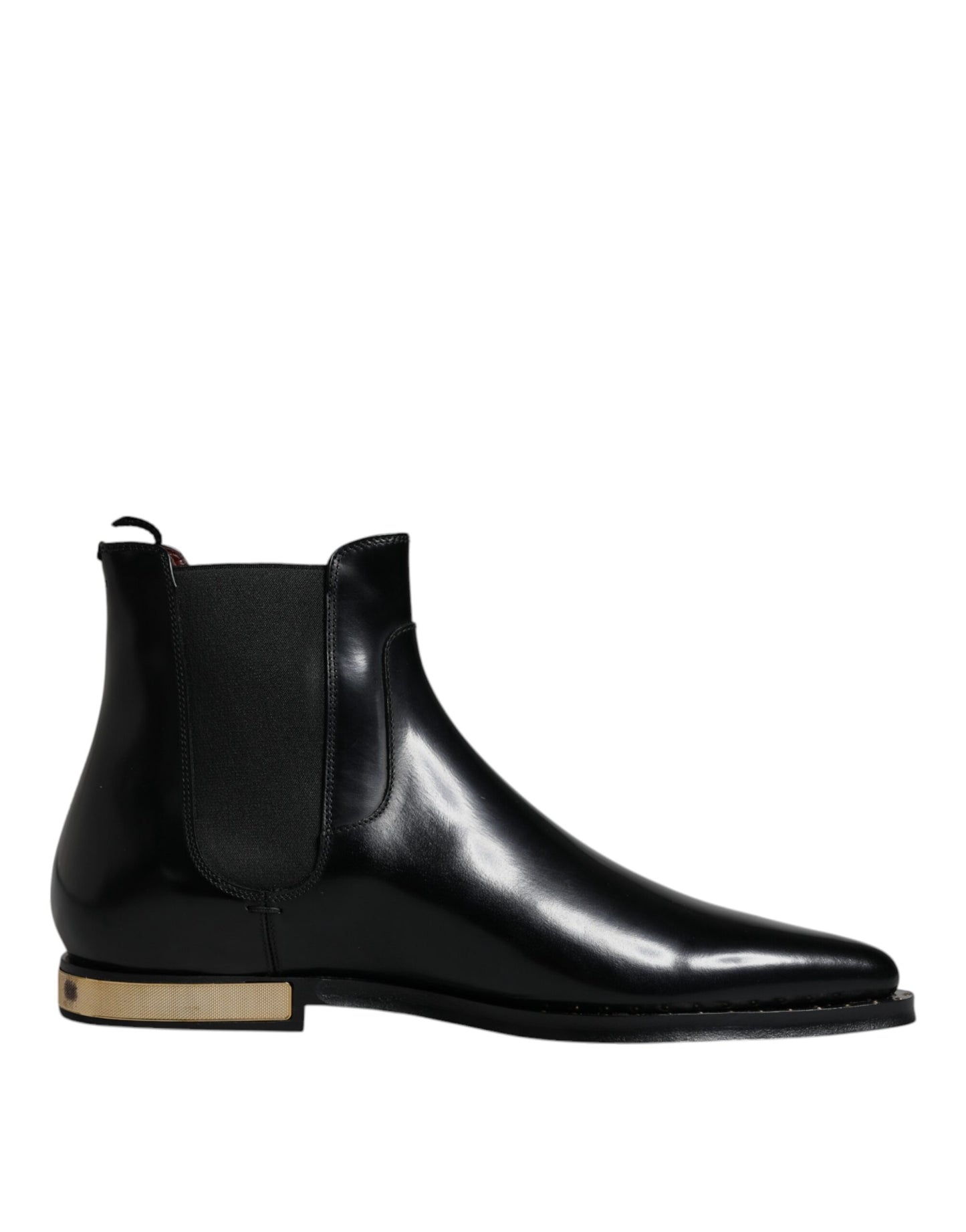 Dolce &amp; Gabbana – Chelsea-Stiefeletten aus schwarzem Leder