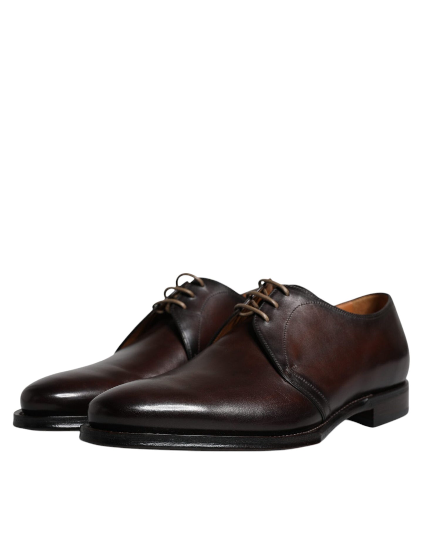 Dolce &amp; Gabbana – Derby-Schuhe aus schwarzem Leder für Herren