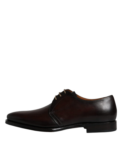 Dolce &amp; Gabbana – Derby-Schuhe aus schwarzem Leder für Herren