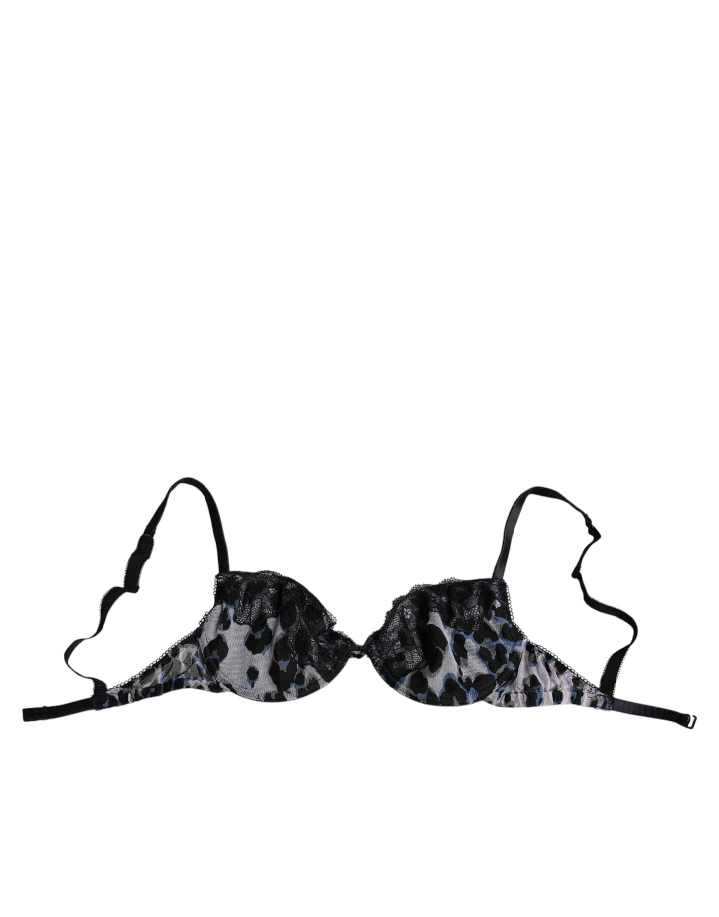 Roberto Cavalli – Push-Up-Reggiseno-BH mit Leopardenmuster, Weiß