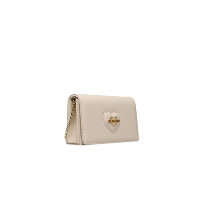 Love Moschino – Beige Umhängetasche aus Polyethylen