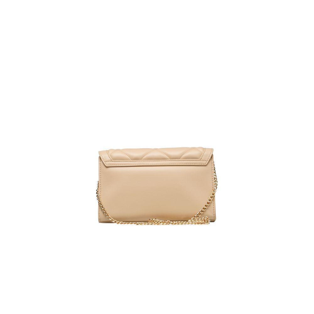 Love Moschino – Beige Umhängetasche aus Polyethylen