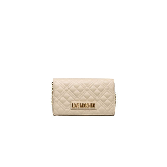 Love Moschino – Beige Umhängetasche aus Polyethylen