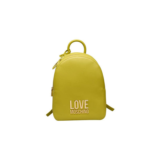 Love Moschino – Gelber Polyethylen-Rucksack