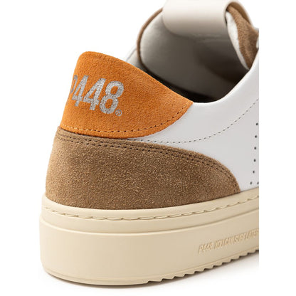 Sneaker P448 aus weißem Leder