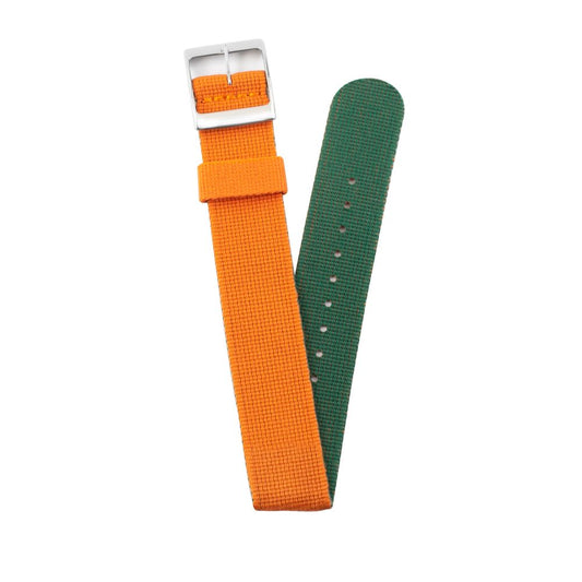 Timex – Orangefarbene Nylon-Armbanduhr