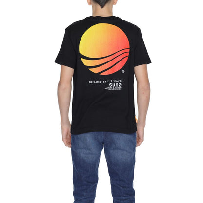 Schwarzes Baumwoll-T-Shirt von Suns