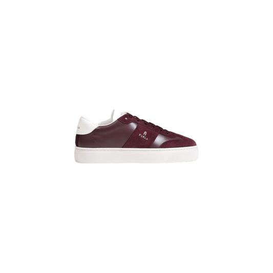 Furla Bordeaux Leder-Sneaker