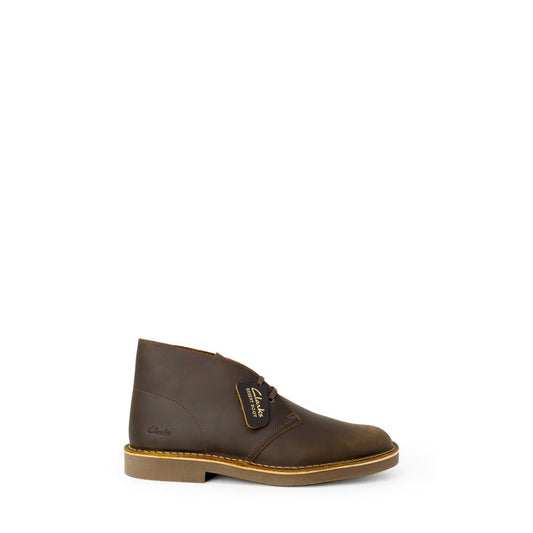 Clarks – Braune Lederstiefel