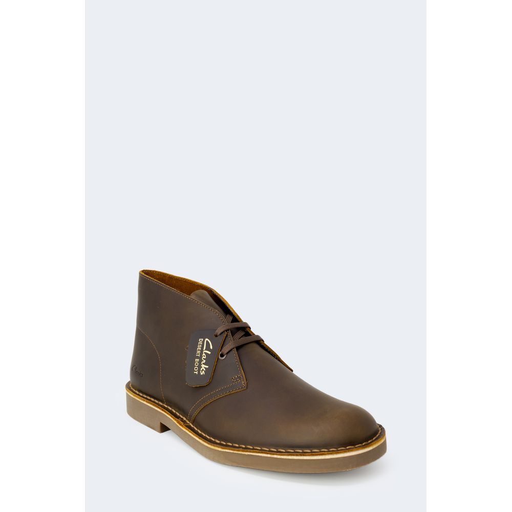 Clarks – Braune Lederstiefel