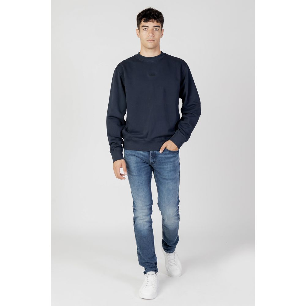 Hugo Boss - Blauer Baumwollpullover