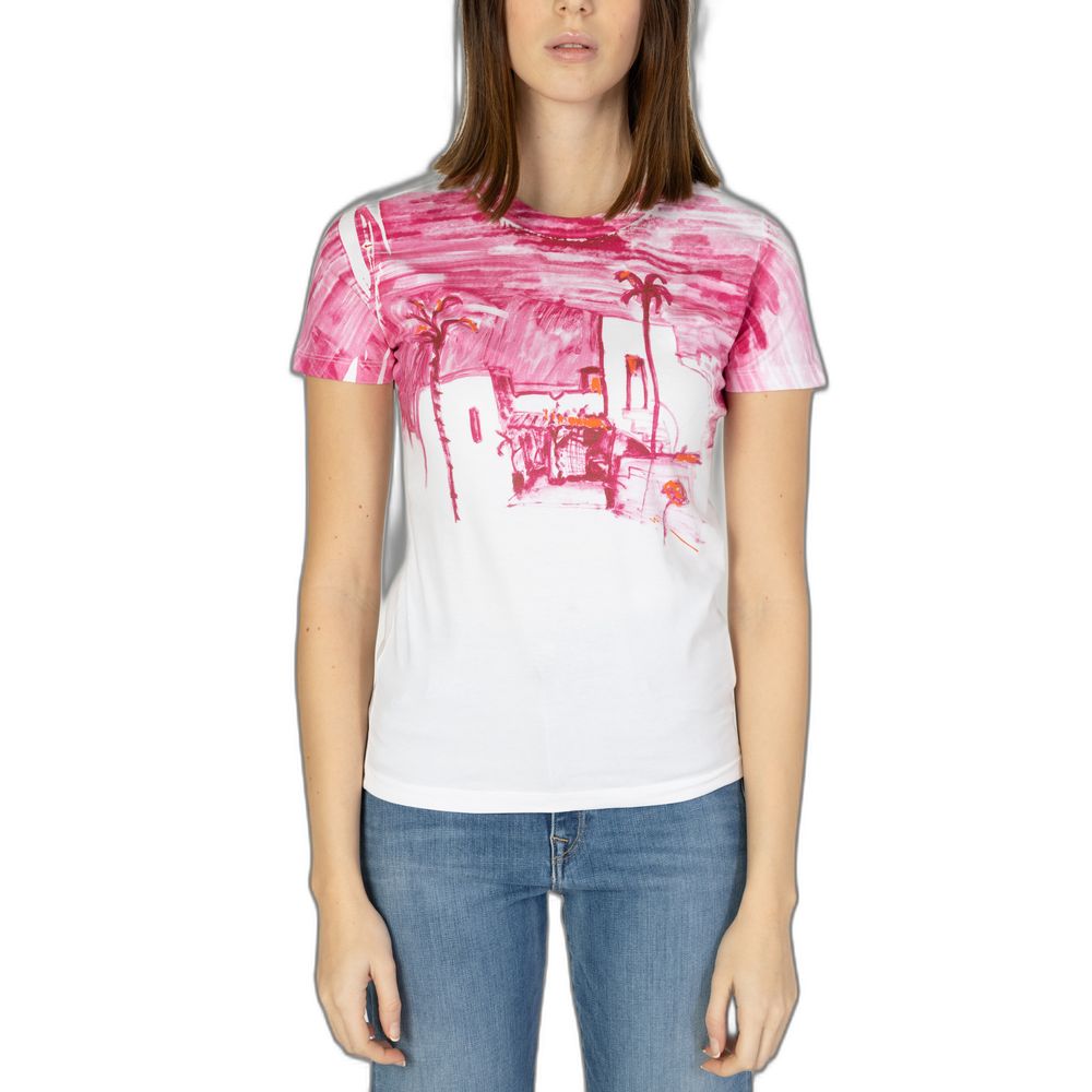 Desigual Mehrfarbige Oberteile und T-Shirts aus Baumwolle