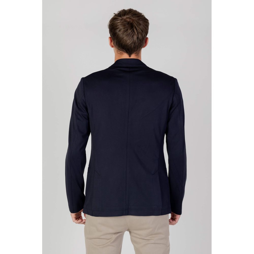 Armani Exchange – Blauer Viskose-Blazer