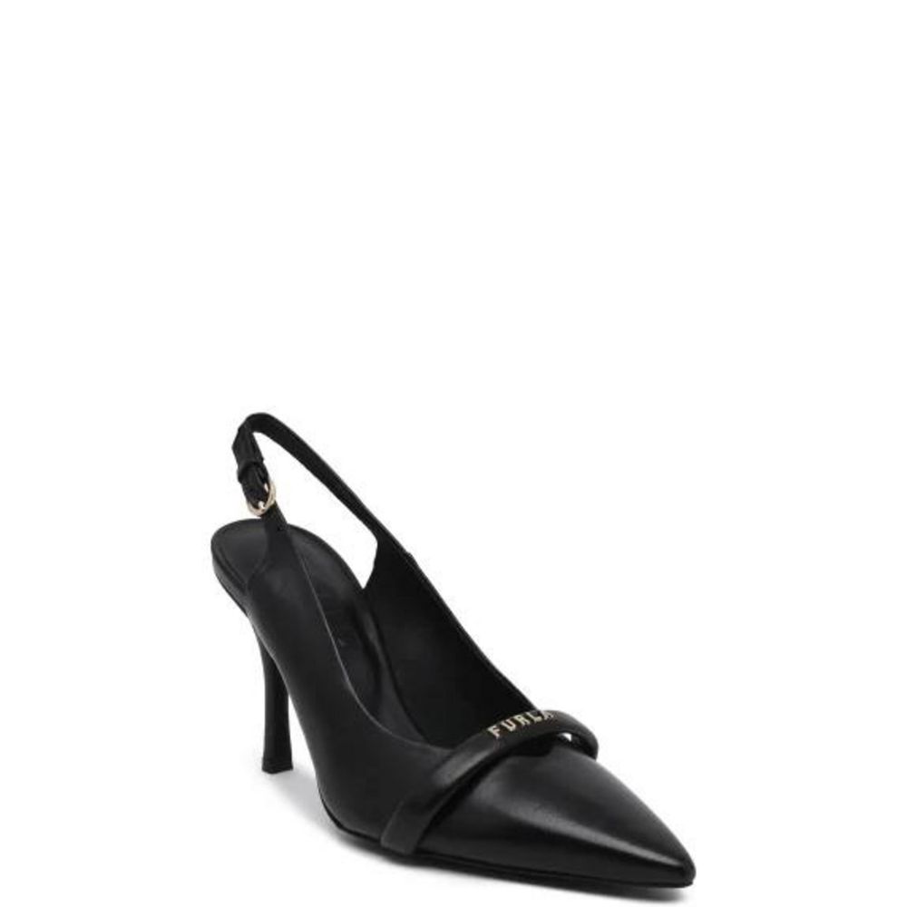 Furla Pumps aus schwarzem Leder