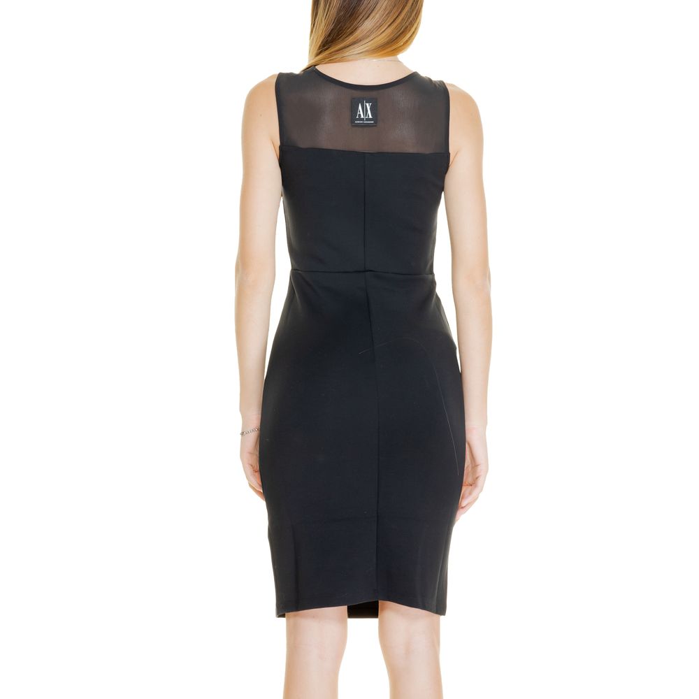 Armani Exchange Black Polyamide Dress