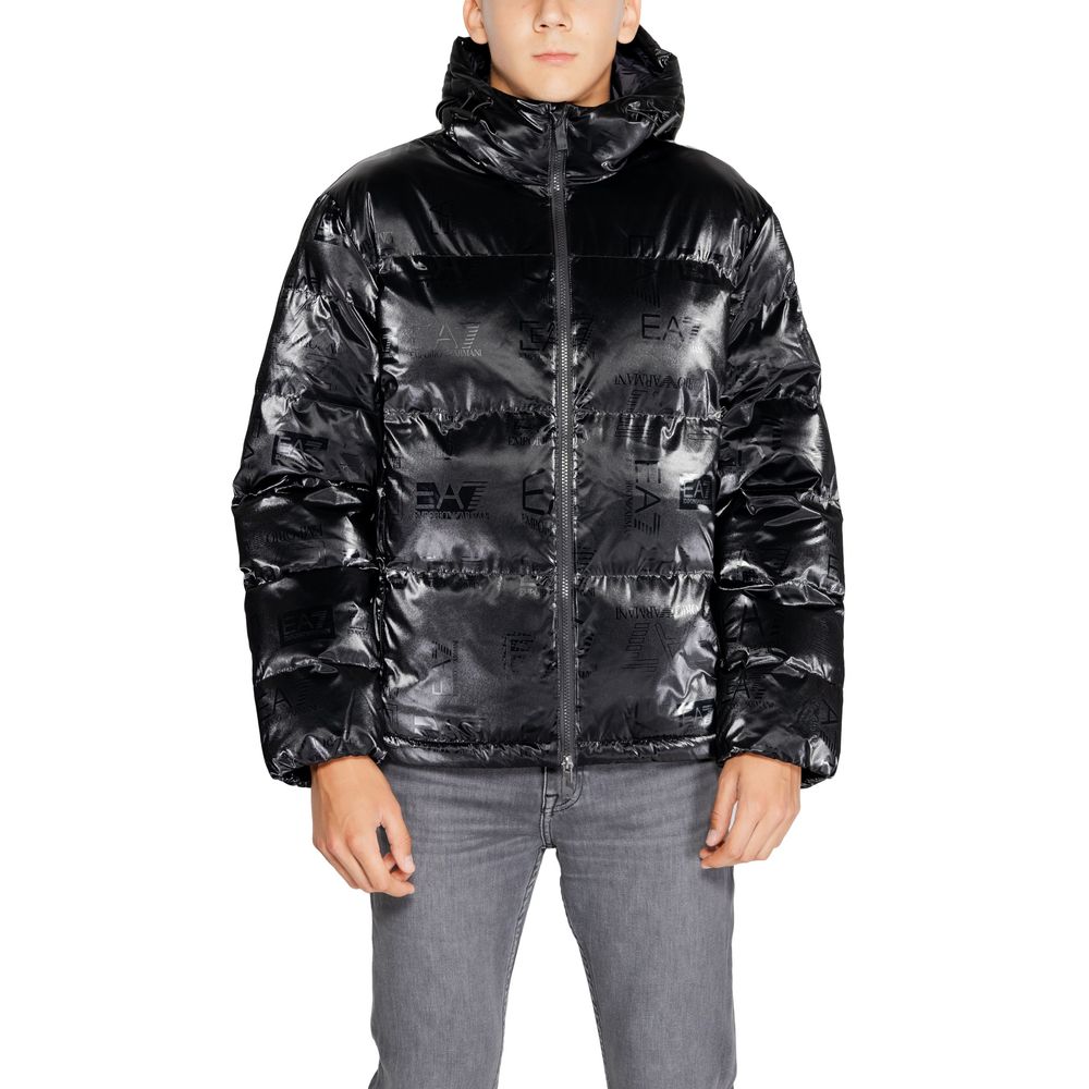 EA7 Emporio Armani Schwarze Polyesterjacke