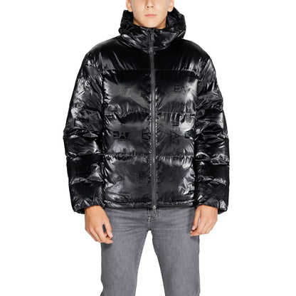 EA7 Emporio Armani Schwarze Polyesterjacke