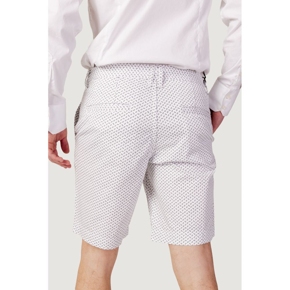 Armani Exchange – Weiße Baumwollshorts