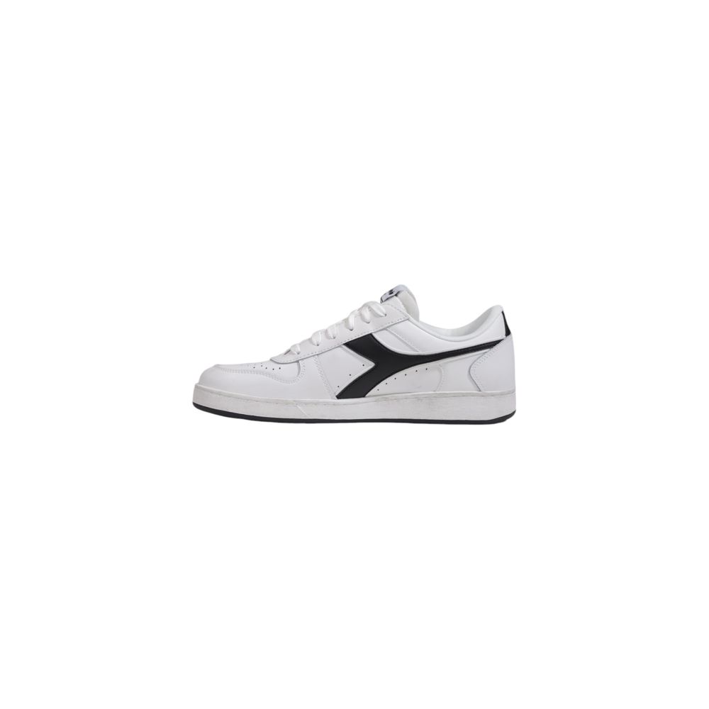 Diadora Black And White Leather Sneaker