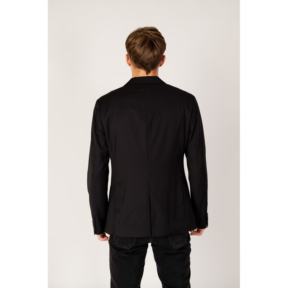 Armani Exchange – Schwarzer Polyester-Blazer