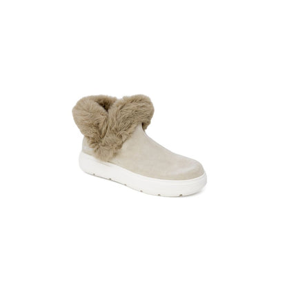 Beigefarbene Ledersneaker von Love Moschino