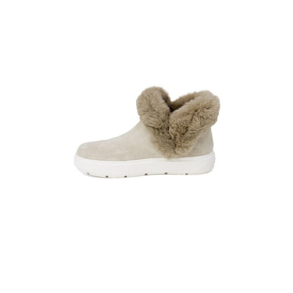 Beigefarbene Ledersneaker von Love Moschino