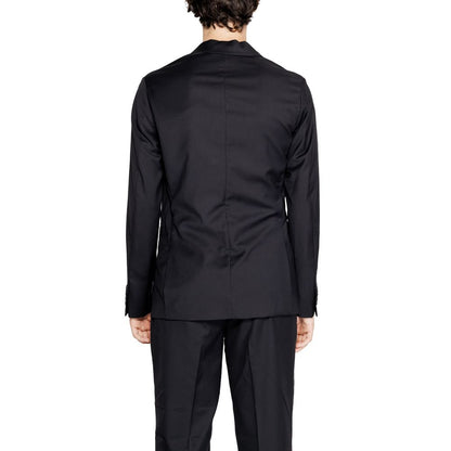 Armani Exchange – Schwarzer Polyester-Blazer