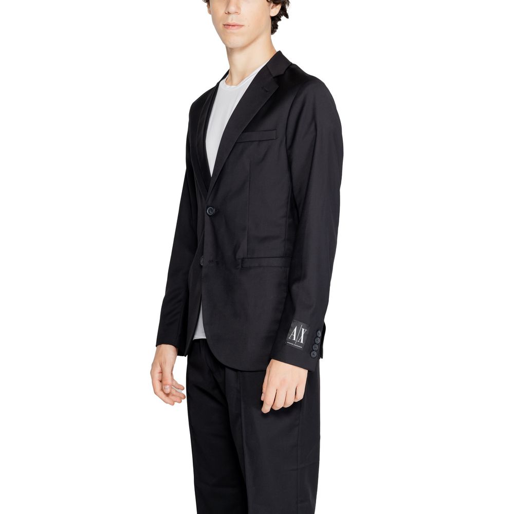 Armani Exchange – Schwarzer Polyester-Blazer