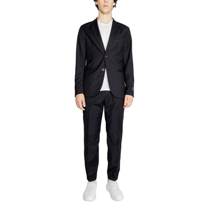 Armani Exchange – Schwarzer Polyester-Blazer