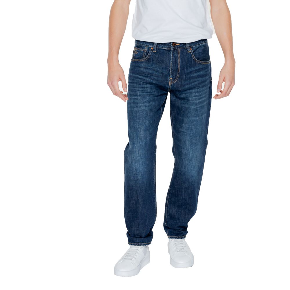 Armani Exchange – Jeans und Hose aus Baumwolle, Blau