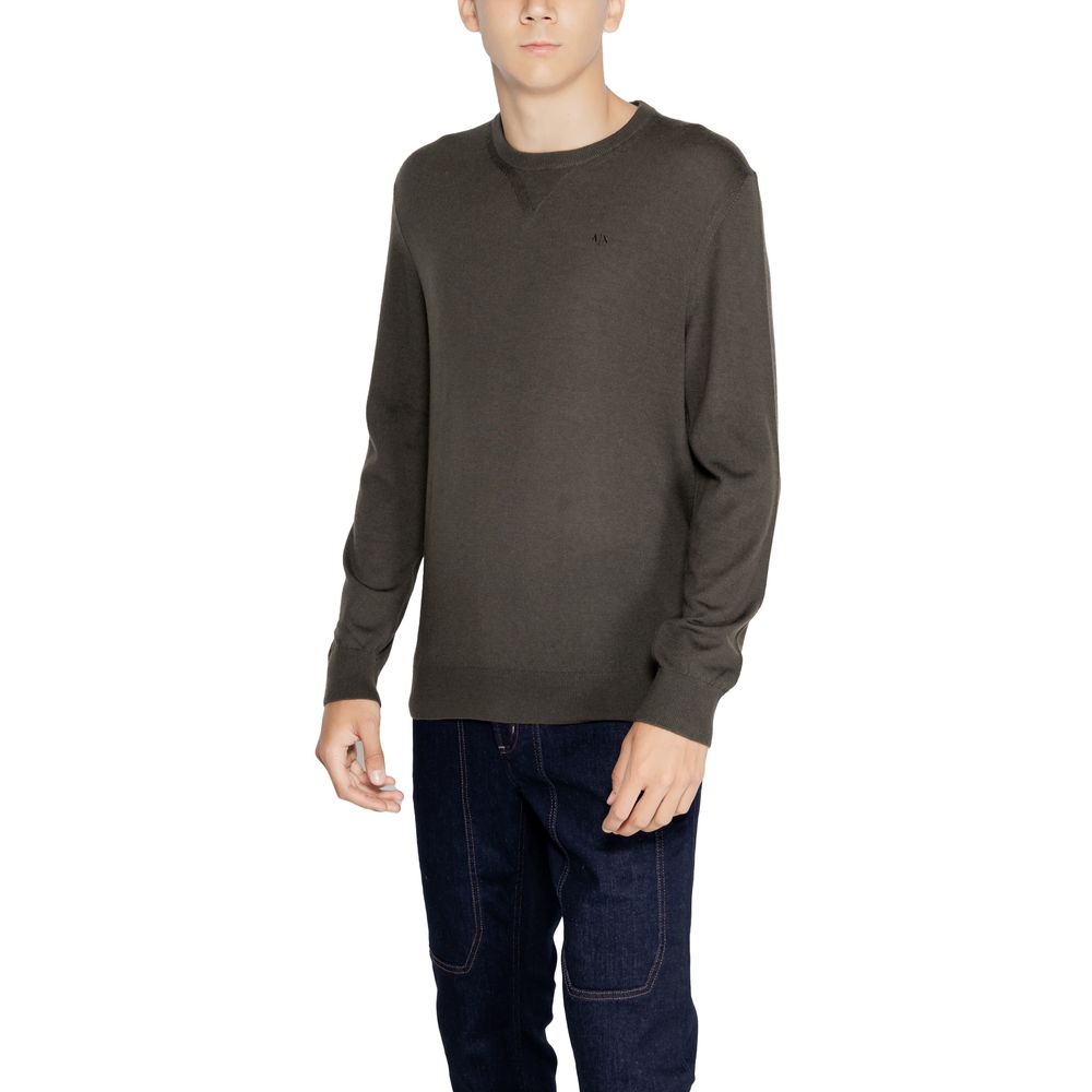 Grüner Wollpullover von Armani Exchange