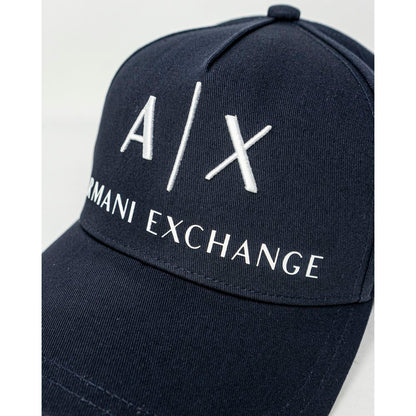 Armani Exchange – Hüte und Mützen aus Baumwolle in Blau