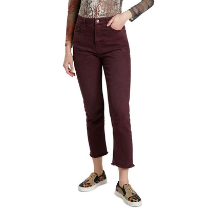 Desigual Baumwolljeans und -hose in Bordeaux