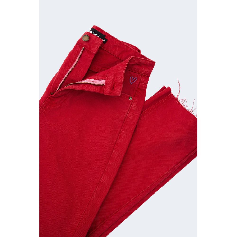 Desigual Baumwolljeans und -hose in Bordeaux