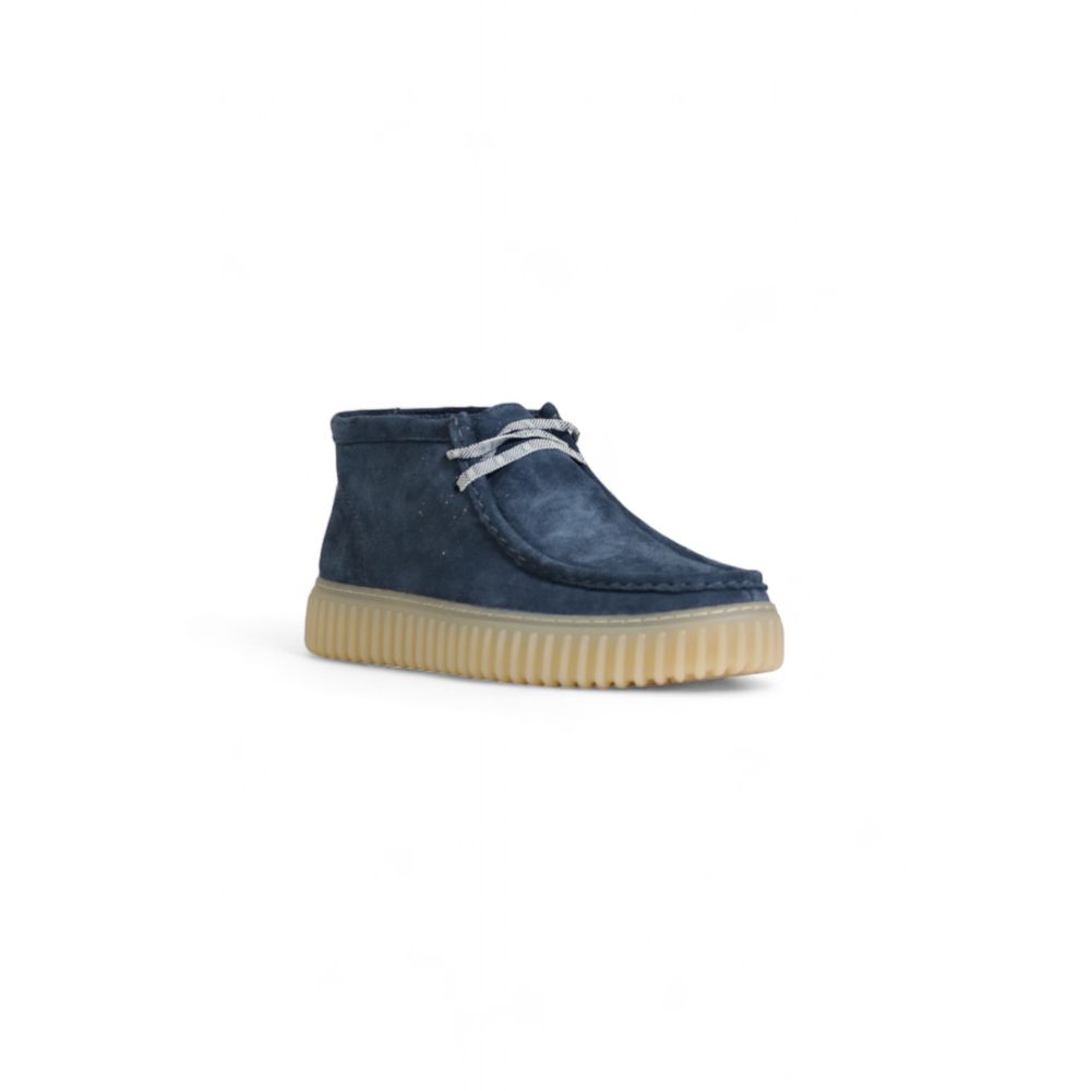 Clarks Freizeitschuhe aus Wildleder in Blau