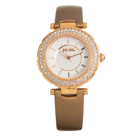 Folli Follie Brown Leather Watch