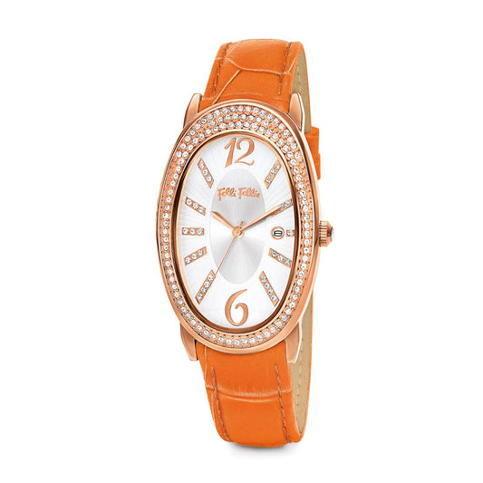 Folli Follie – Orangefarbene Lederuhr