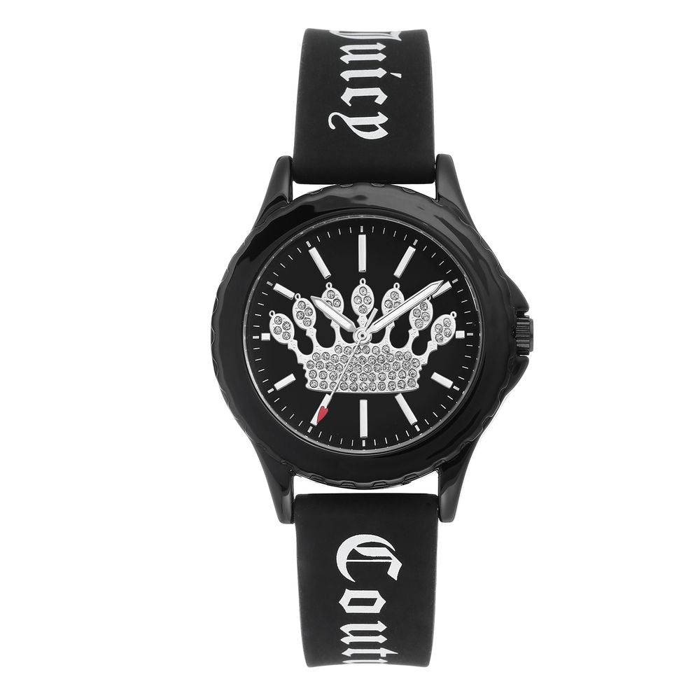 Juicy Couture Schwarze Silikonuhr