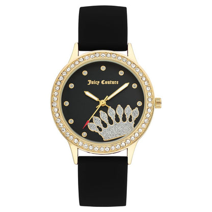 Juicy Couture Schwarze Silikonuhr