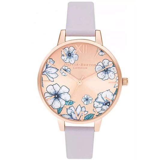 Olivia Burton – Lila Lederarmbanduhr