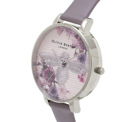 Olivia Burton Gray Synthetic Leather Watch